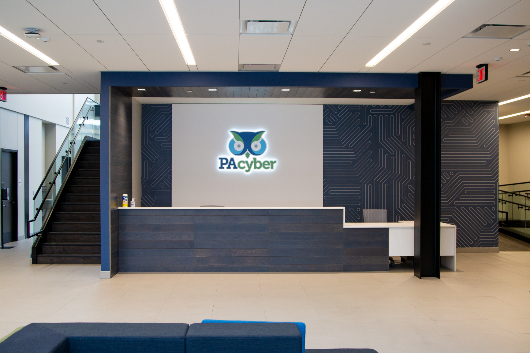 PA Cyber Midland Administrative Campus Branding Furniture Continental Office