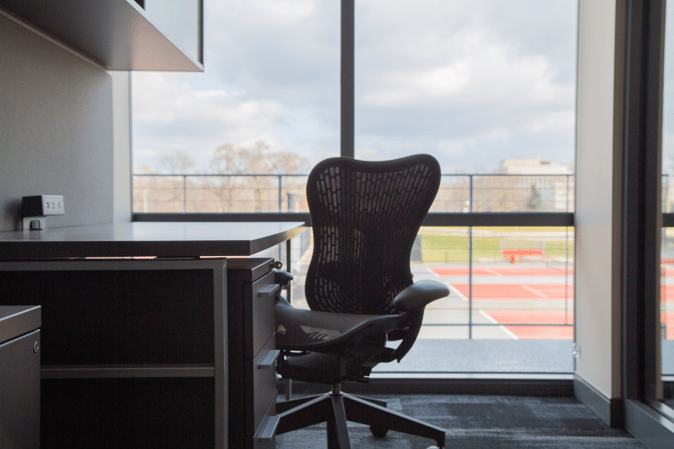 Ty Tucker Tennis Center at The Ohio State University features custom branding solutions and furniture by Continental Office