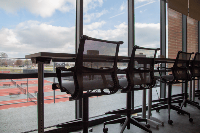 Ty Tucker Tennis Center at The Ohio State University features custom branding solutions and furniture by Continental Office