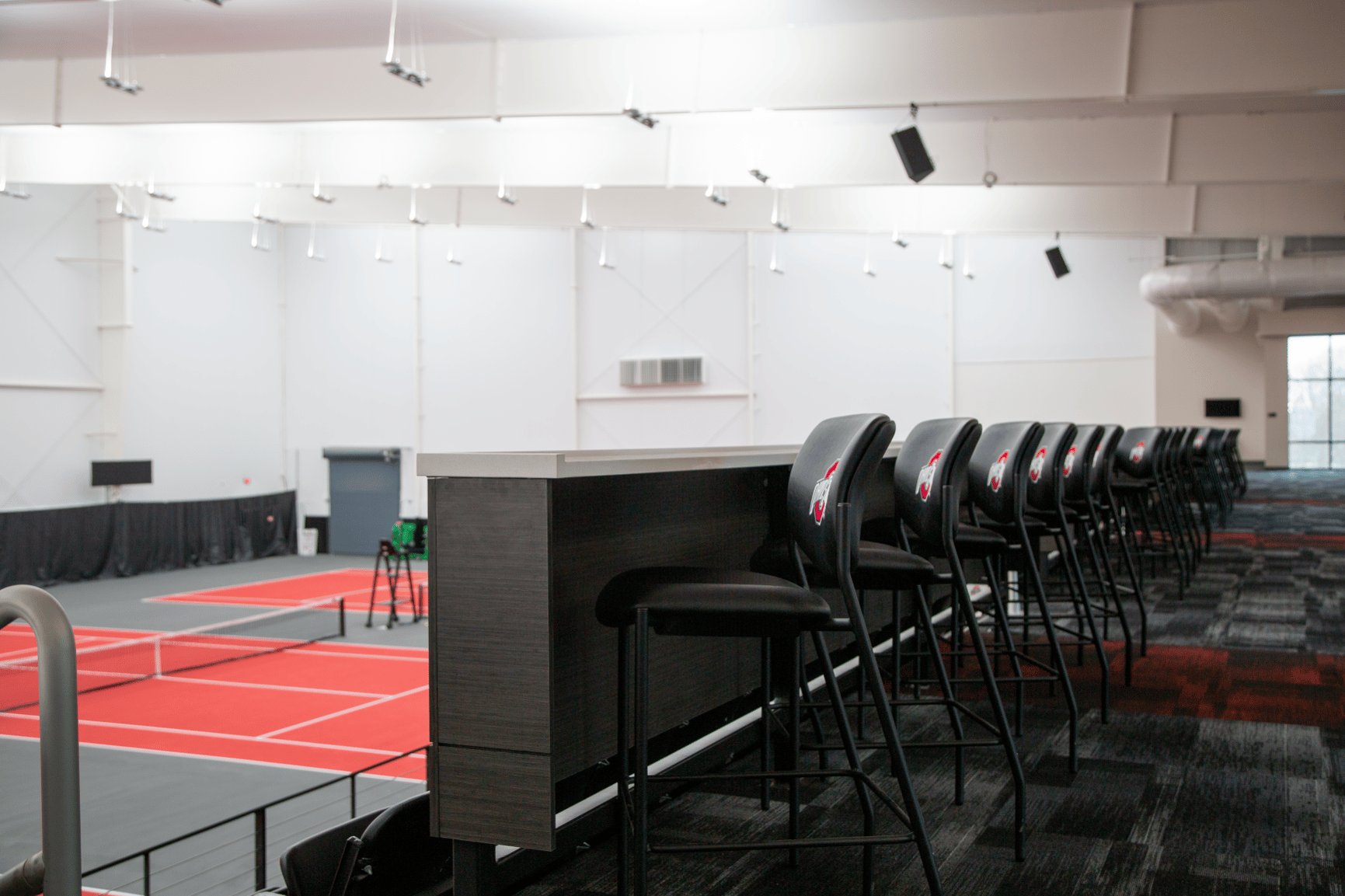 Ty Tucker Tennis Center at The Ohio State University features custom branding solutions and furniture by Continental Office