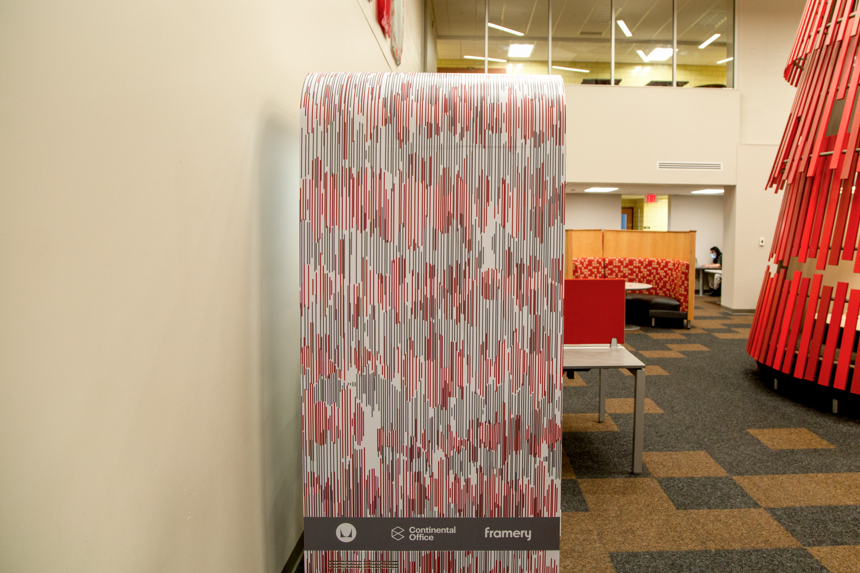 Framery pods designed by Ohio State students and installed at The Ohio State University by Continental Office
