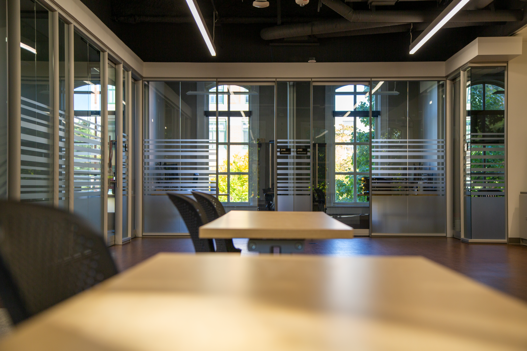 More private offices can be found off of the classroom are, with a large open space that can be used for anything!