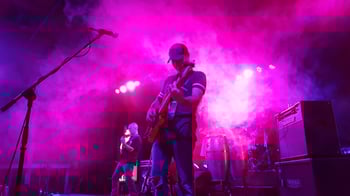 Andy playing guitar
