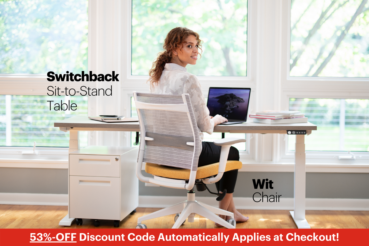 SitOnIt WFH Products Switchback Table and Wit Chair from Continental Office