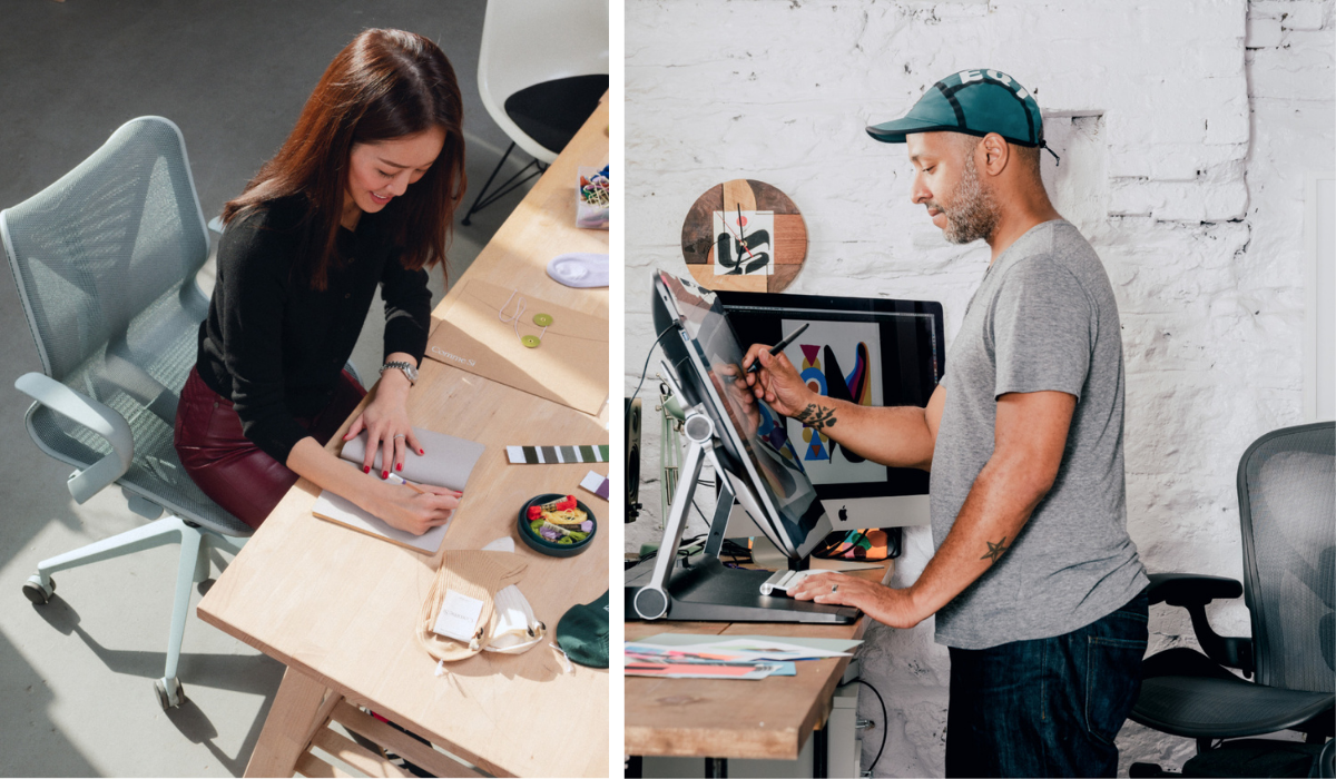 Herman Miller Working in the office and remotely