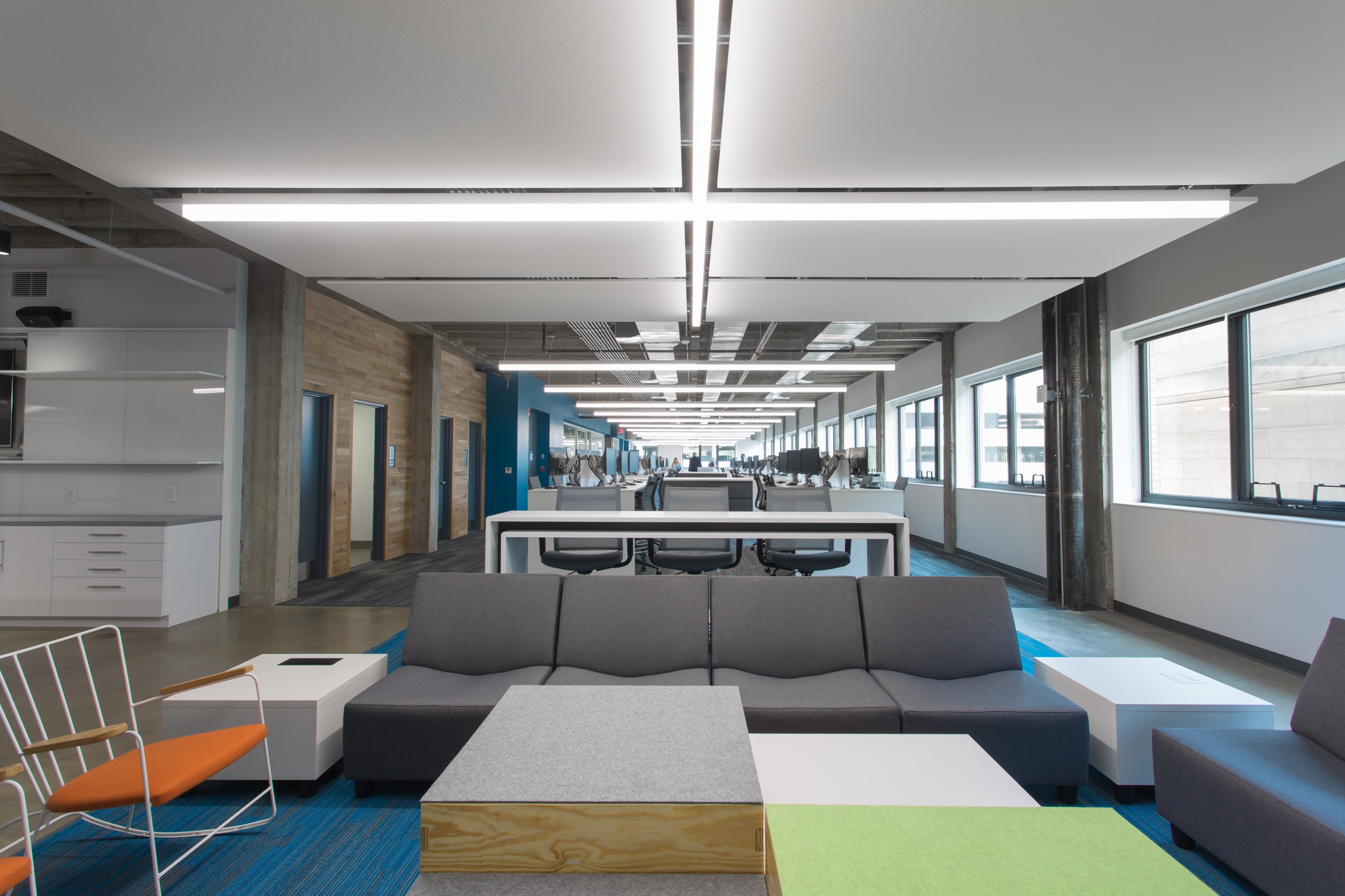 Encova Mutual Insurance Columbus OH office furniture interior open-concept