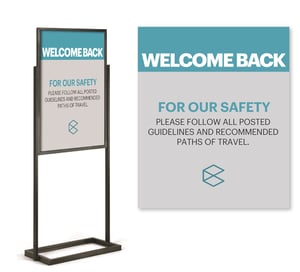 Safety Signage - Welcome Back - Continental Office