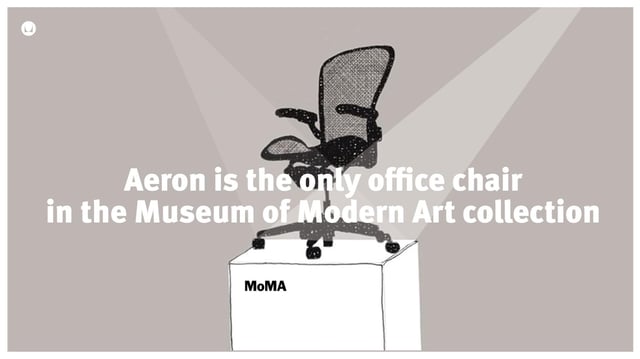 Aeron is the only office chair in the Museum of Modern Art collection