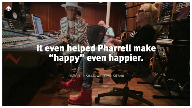 It helped Pharrell make "Happy" even happier