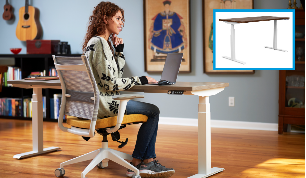 The SitOnIt Switchback height adjustable table from Continental Office at 53% off