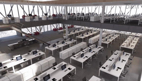 Workplace Services from Continental Office helping to rearrange an office space with new layout to be COVID-19 friendly physical distancing