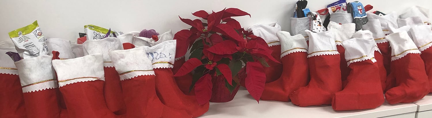 Continental Office Stockings for Helping Hands Wellness Center