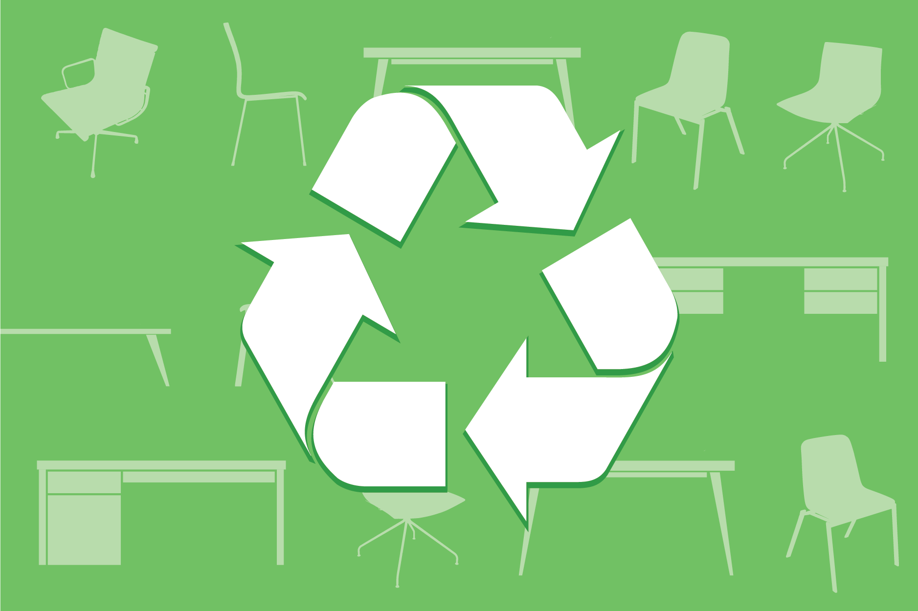 Recycle unused furniture to make room for new needs and uses in your workspace continental office