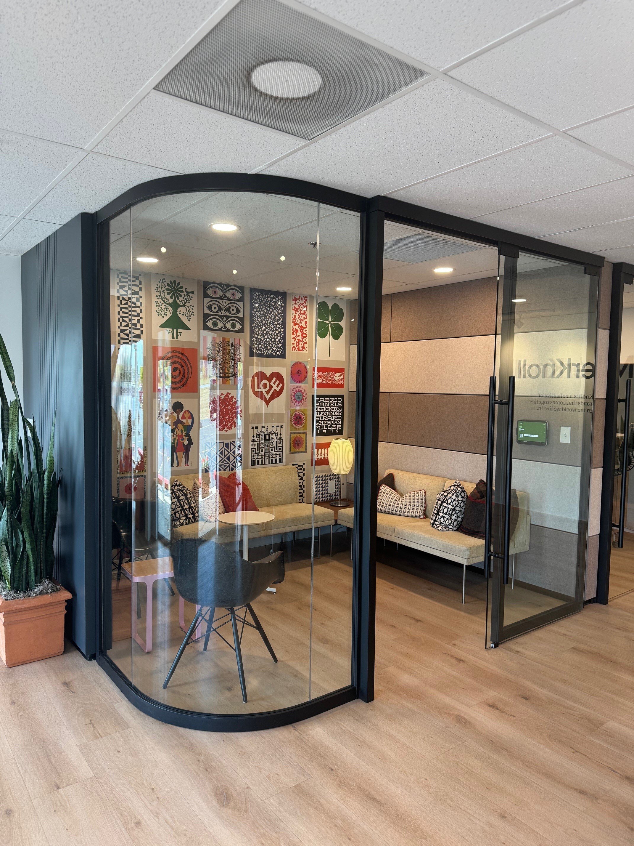 Curved Glass Wall Falkbuild CoBuild Continental Office Columbus OH