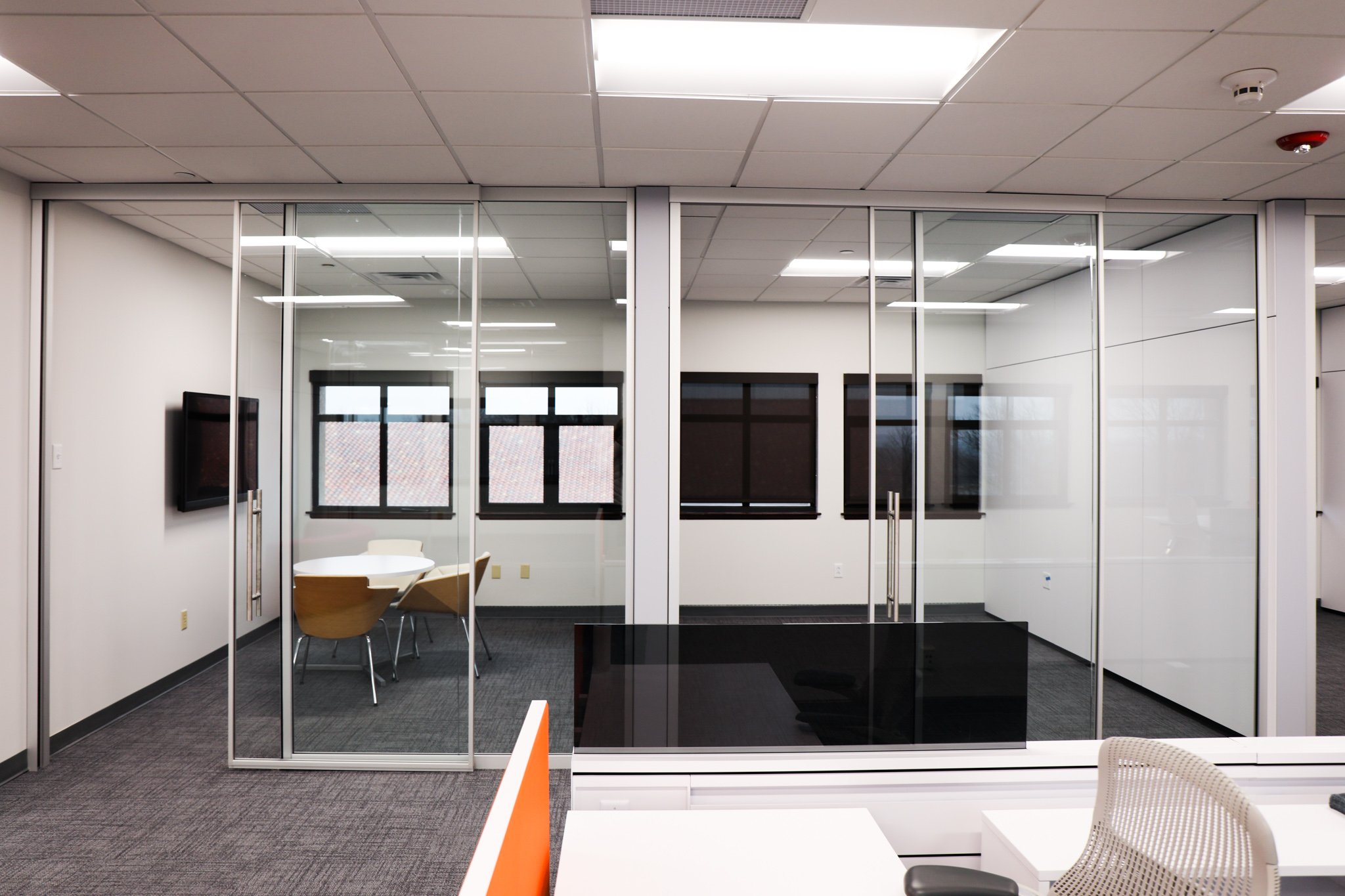 Framed Sliding Door Falkbuild CoBuild Continental Office Columbus OH