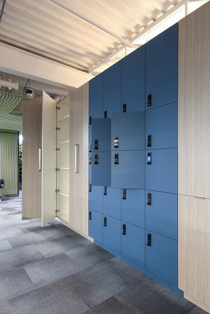 Millwork secure lockers